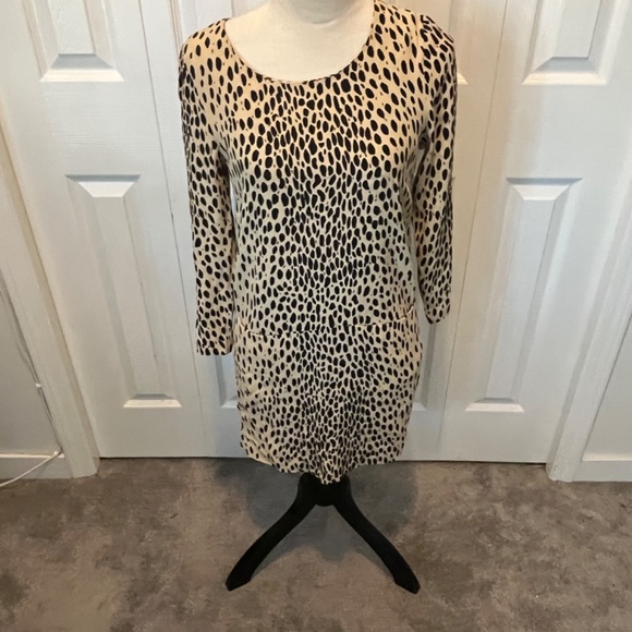 J Crew size 4 animal print dress - Picture 2 of 9